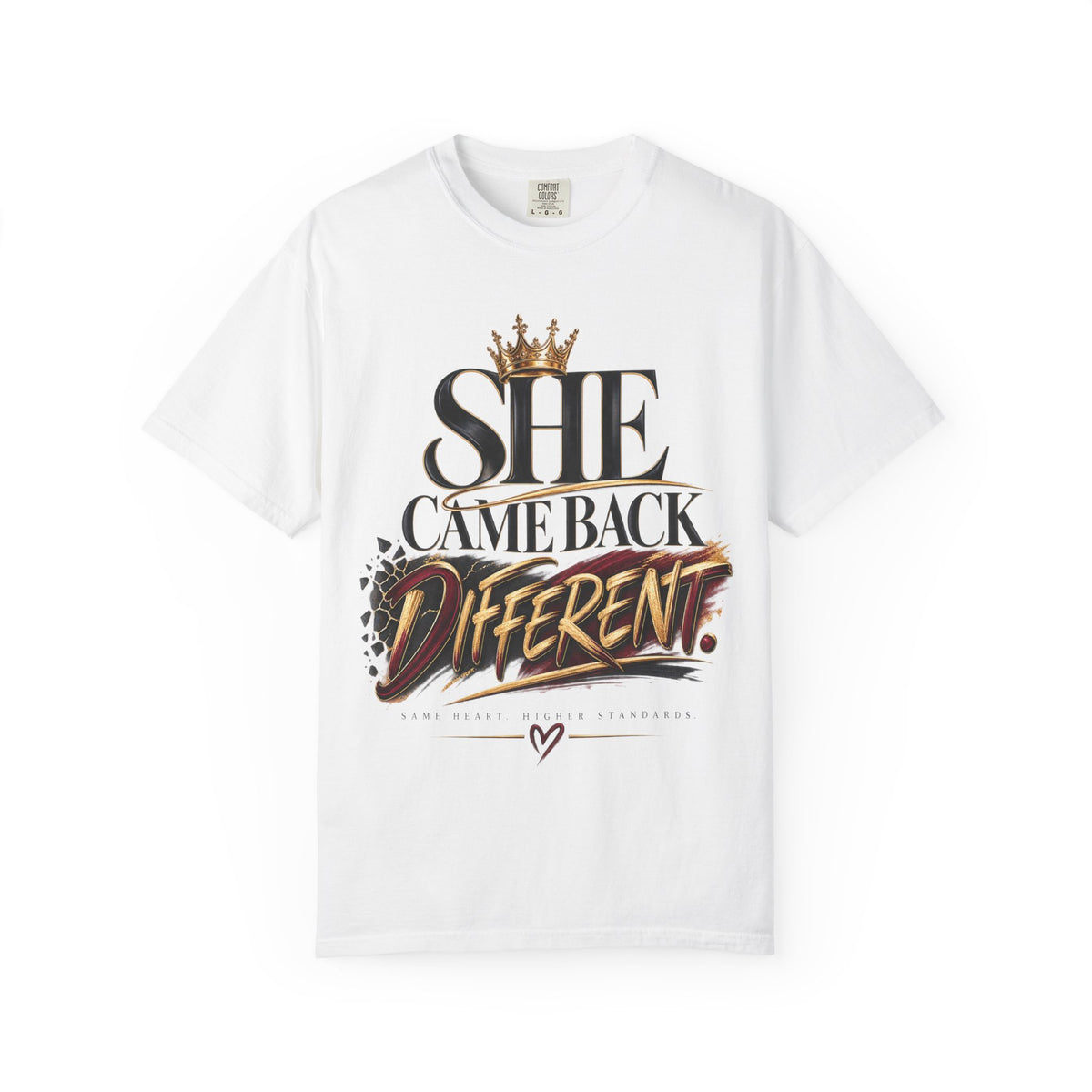 She Came Back Different Crown Graphic Statement Shirt