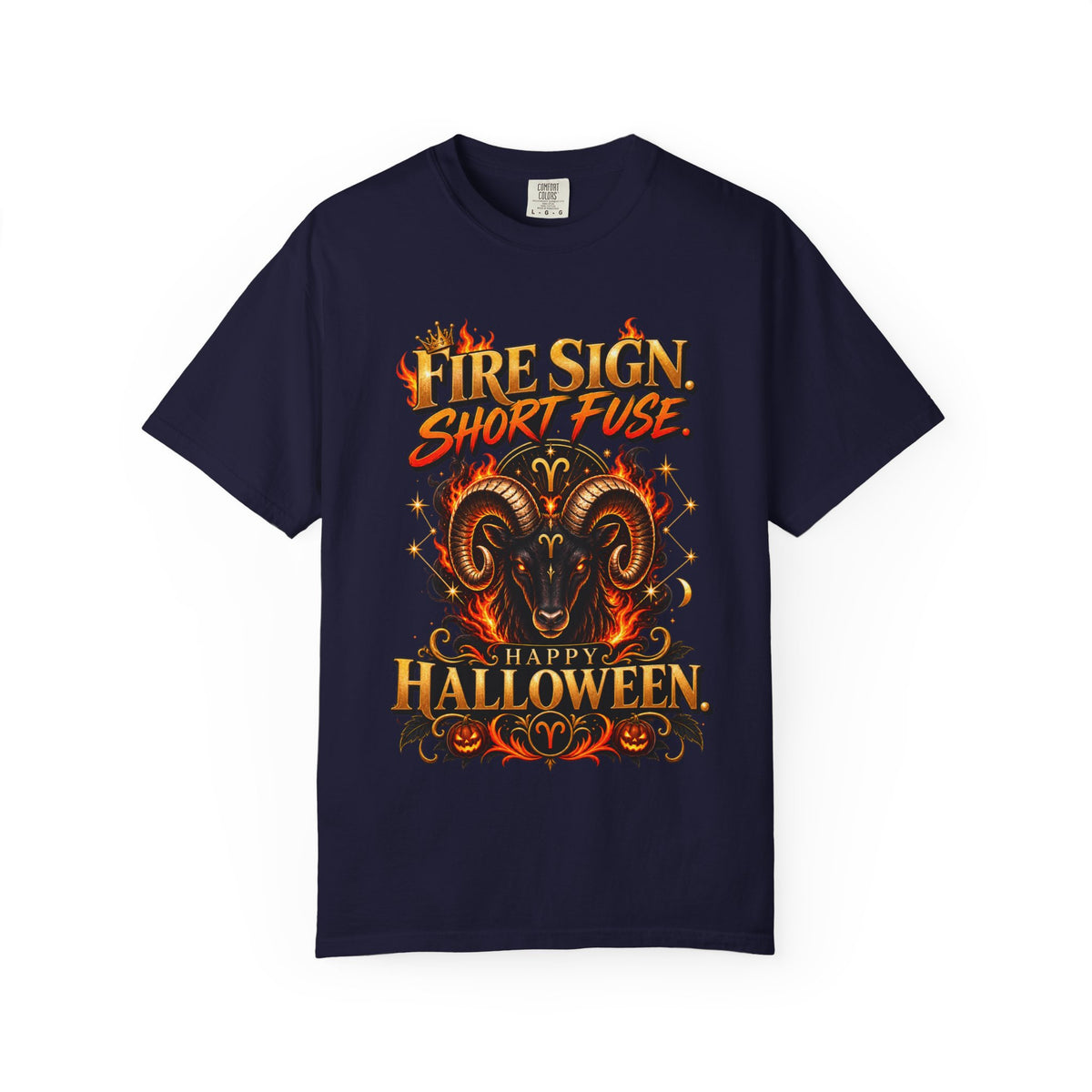 Fire Sign Short Fuse Halloween Shirt, Funny Aries Zodiac Tee, Astrology Lover Gift