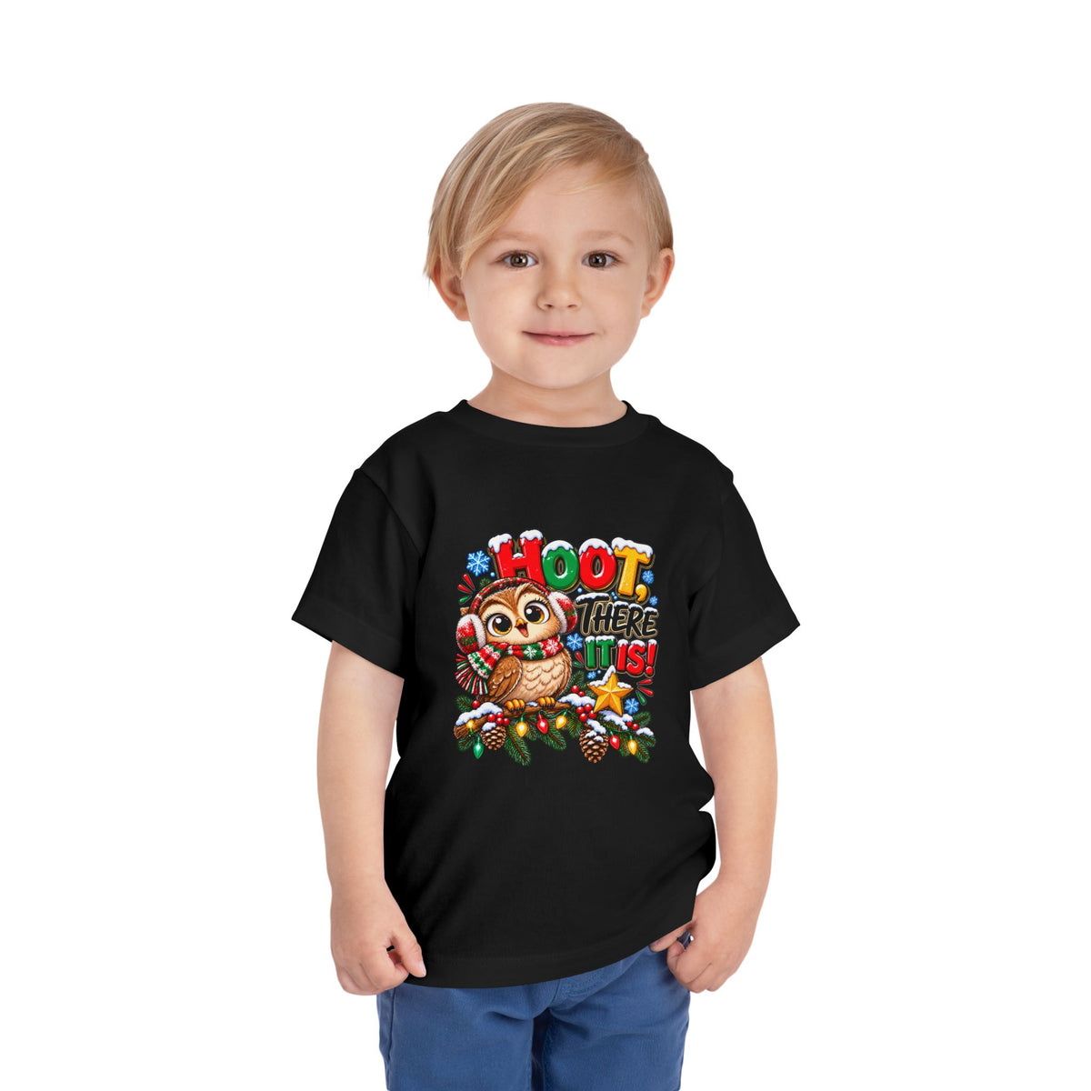 Hoot There It Is Toddler Christmas Shirt