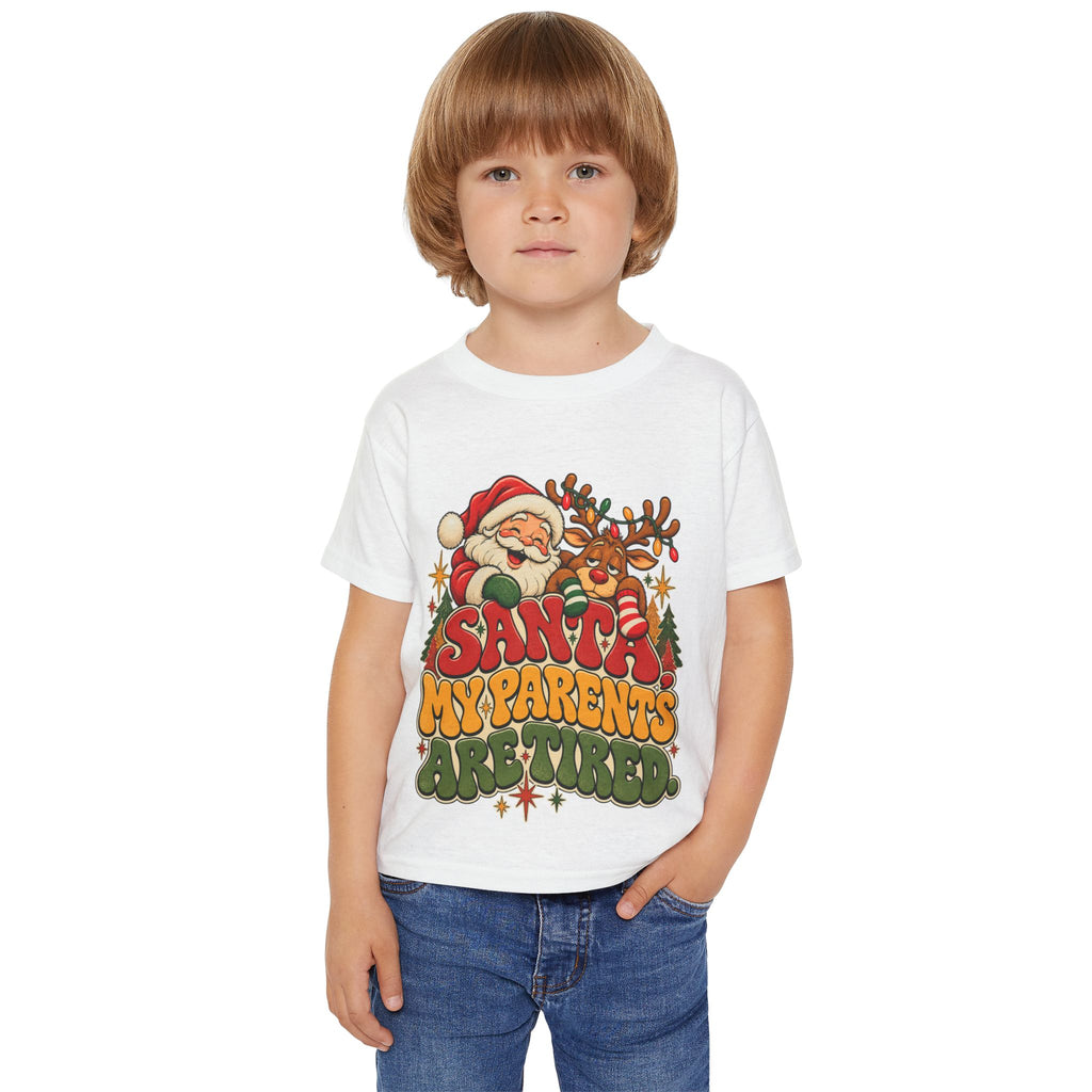 Santa, My Parents are Tired Christmas Toddler Shirt