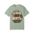 I Know My Worth The Discount Expired Shirt, Priceless Self Worth Graphic Tee