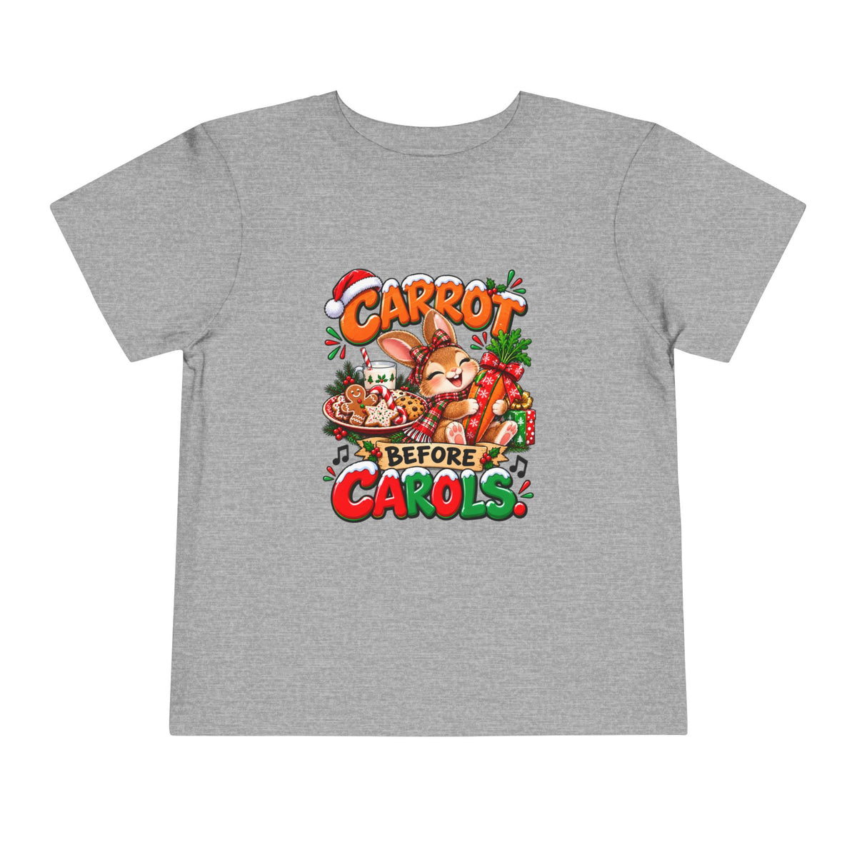 Carrot Before Carol's Toddler  Christmas Shirt