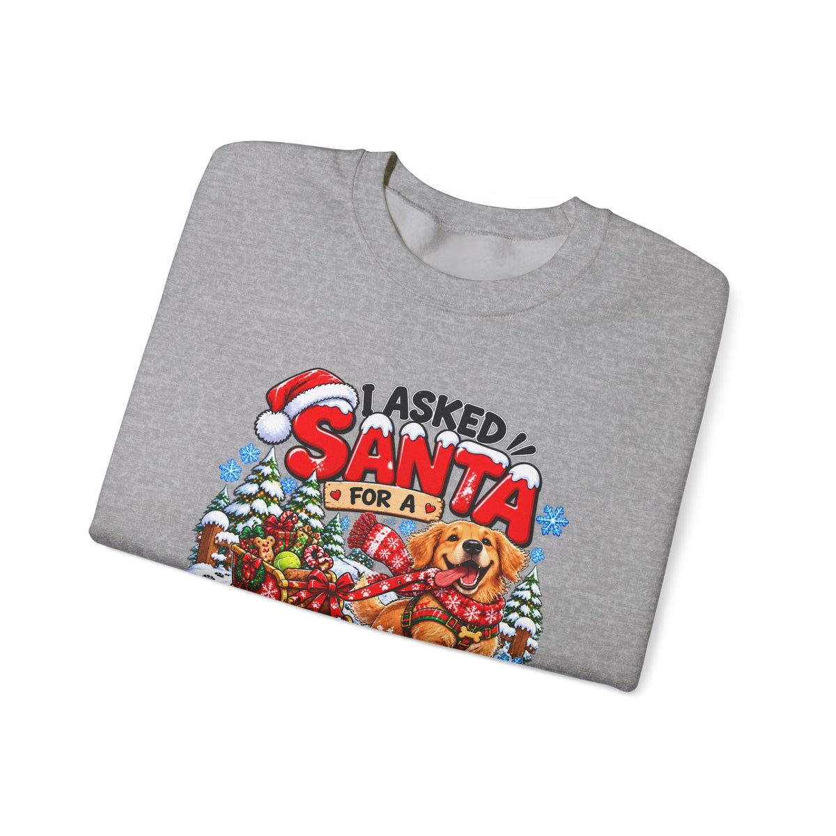 I Asked for A Longer Walk Christmas Crewneck Sweatshirt