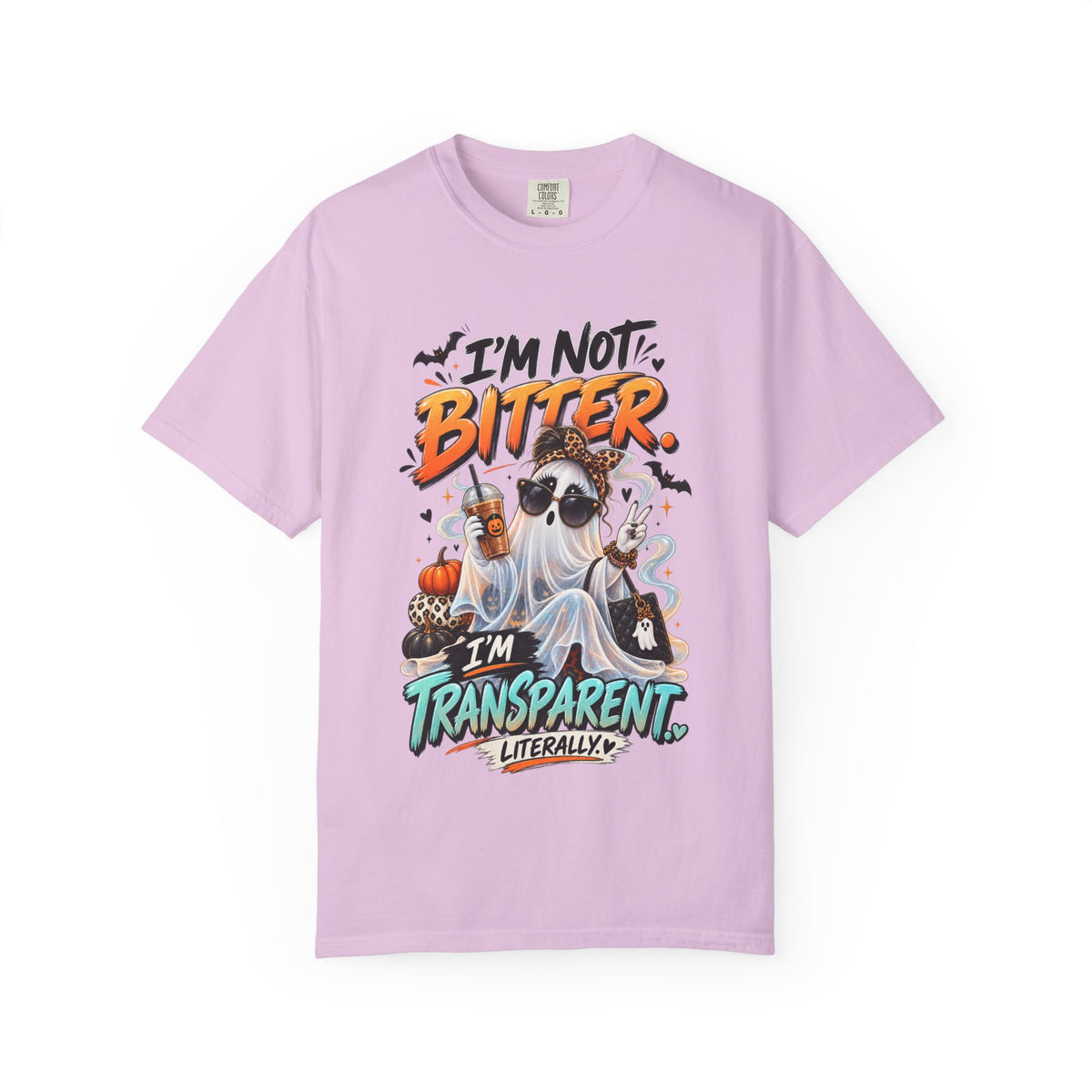 I'm Not Bitter I'm Transparent Shirt, Funny Ghost Halloween Tee, Sarcastic Spooky Season Shirt