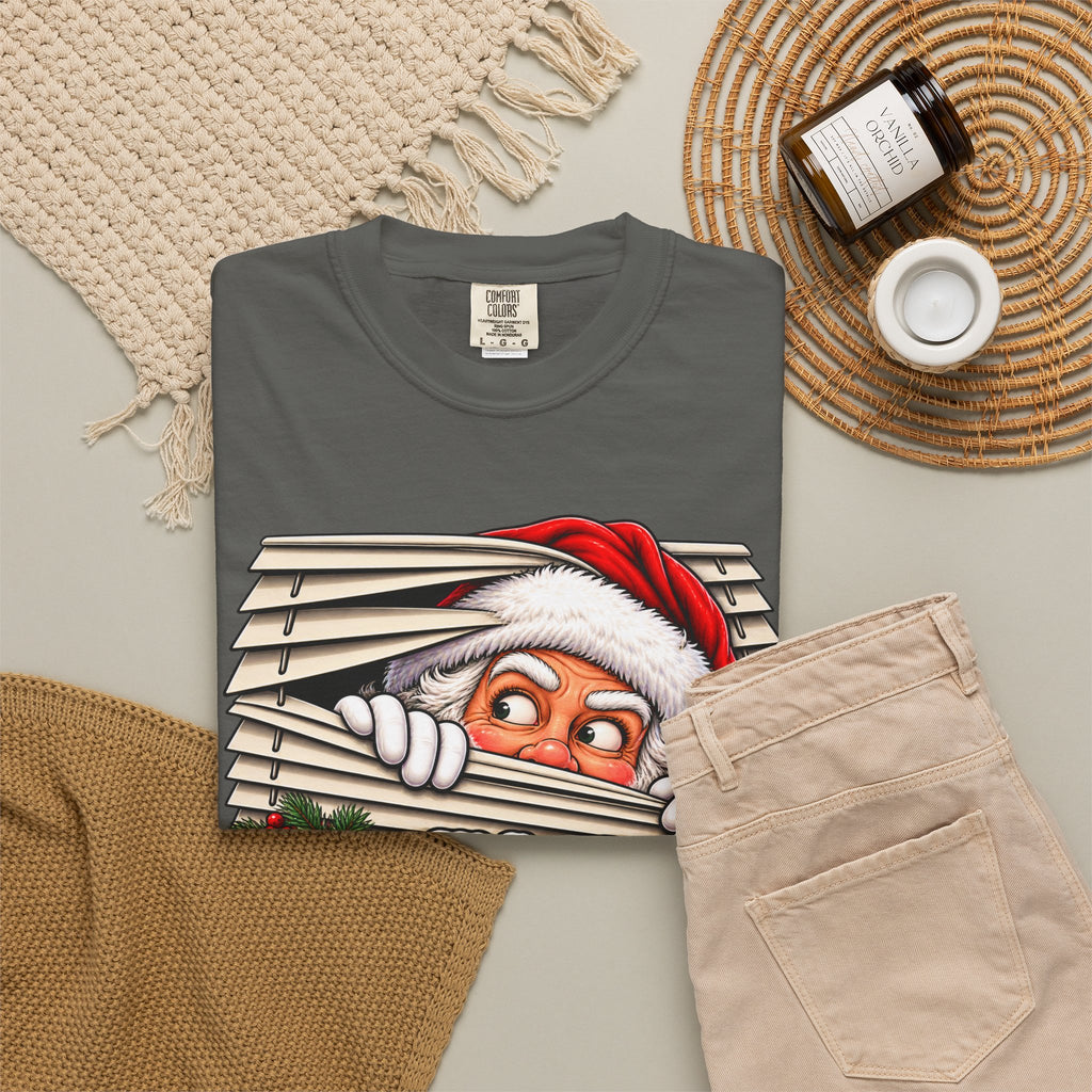 Santa Saw Everything Awkward Christmas Shirt