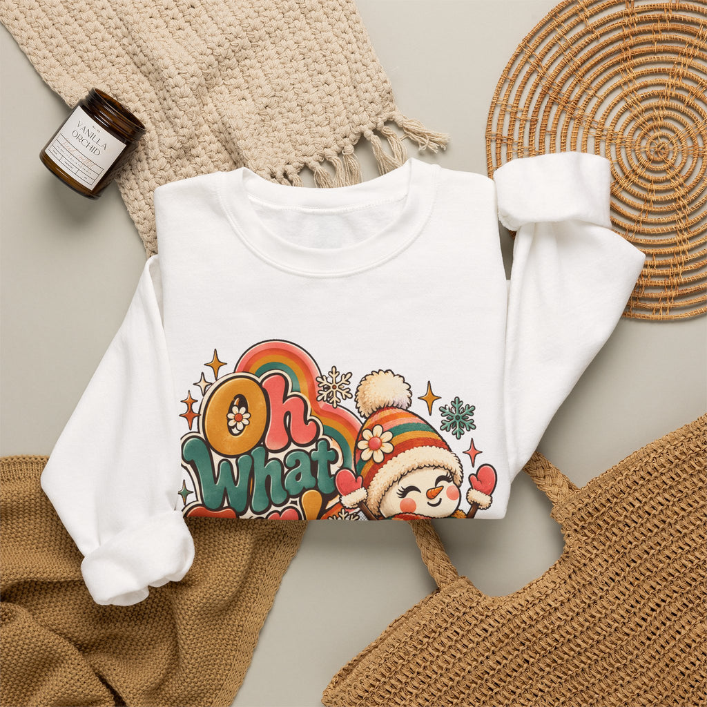 Oh What Fun Retro Christmas Sweatshirt