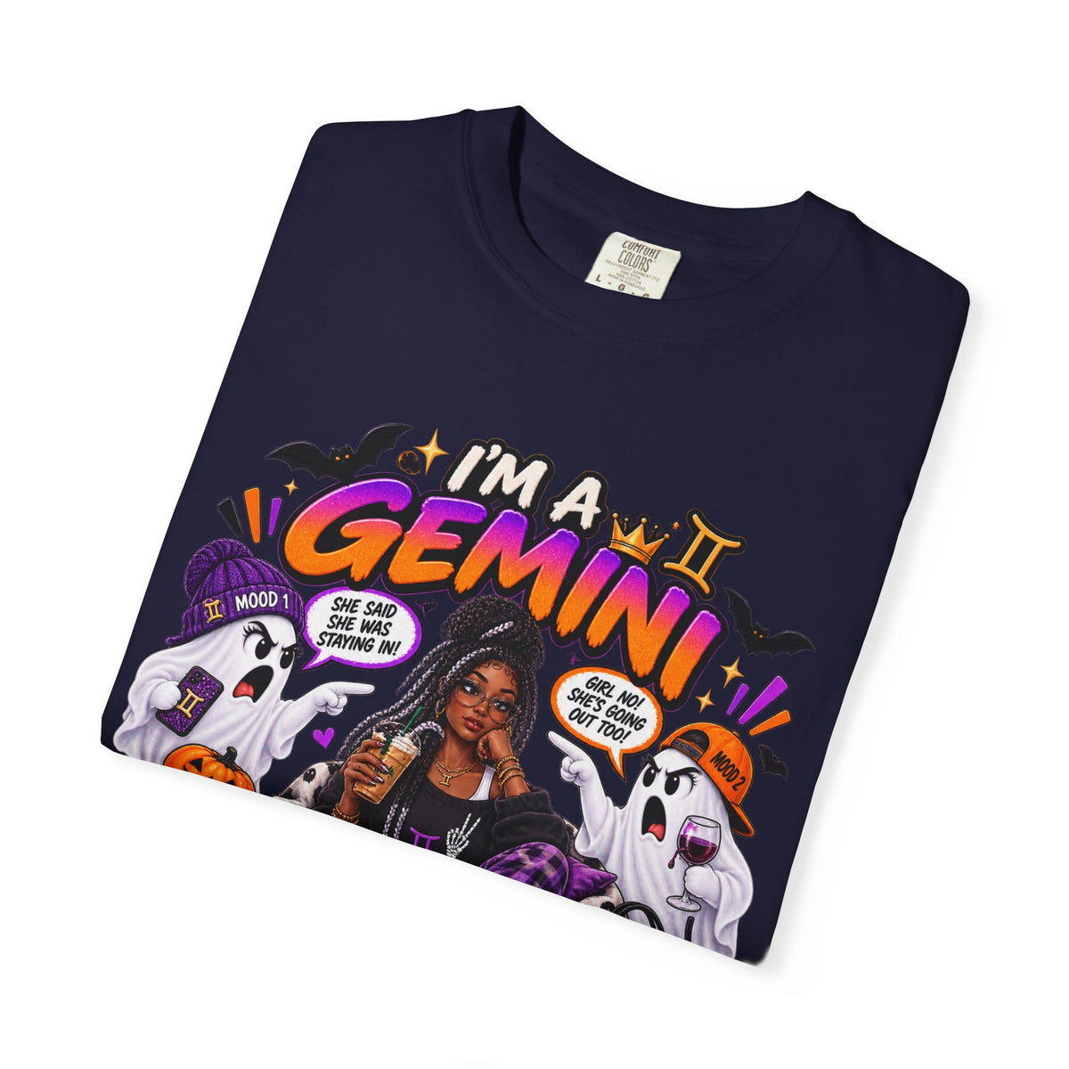 Im a Gemini of Course There are Two Ghosts Shirt, Funny Gemini Halloween Tee, Zodiac Birthday Gift