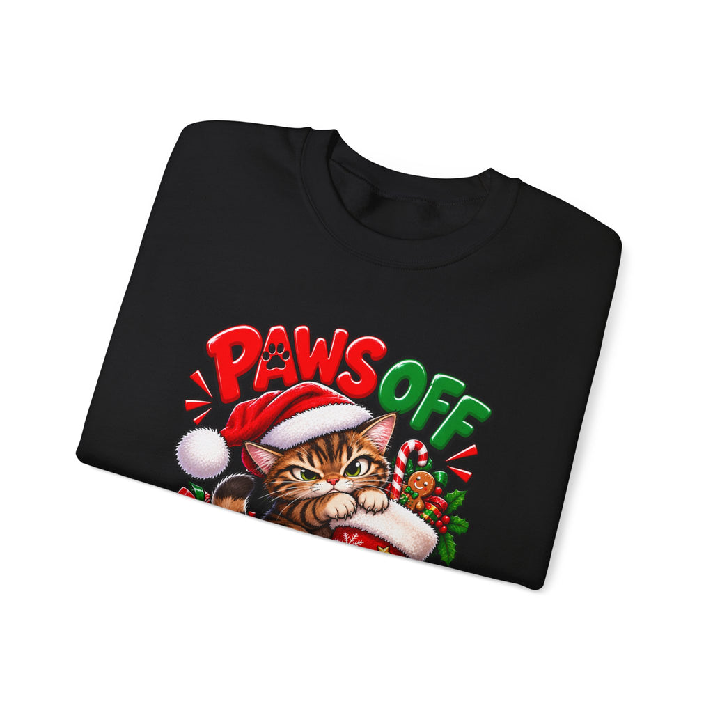 Paws Off My Stocking Christmas Sweatshirt