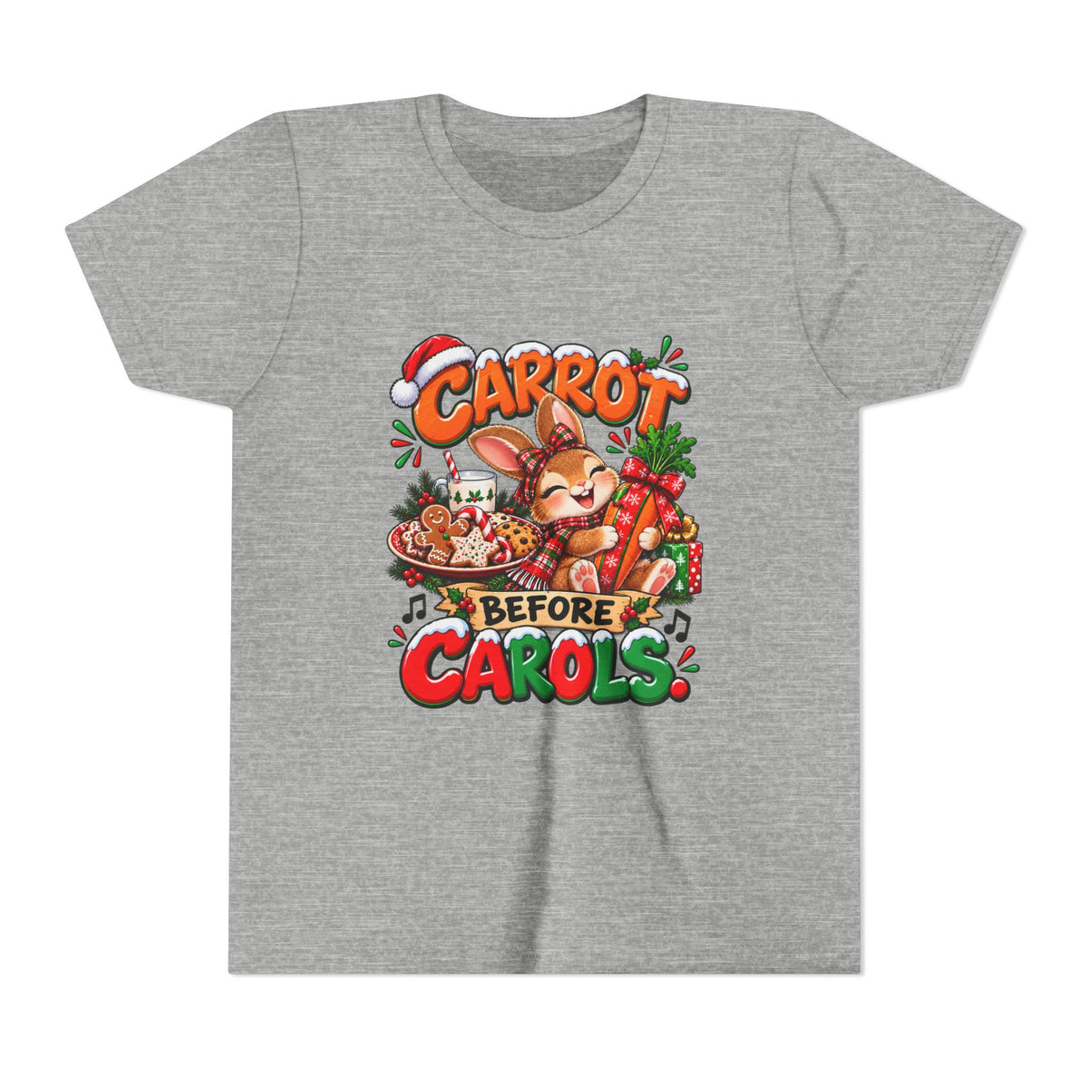 Carrot Before Carol's Kids Christmas Shirt