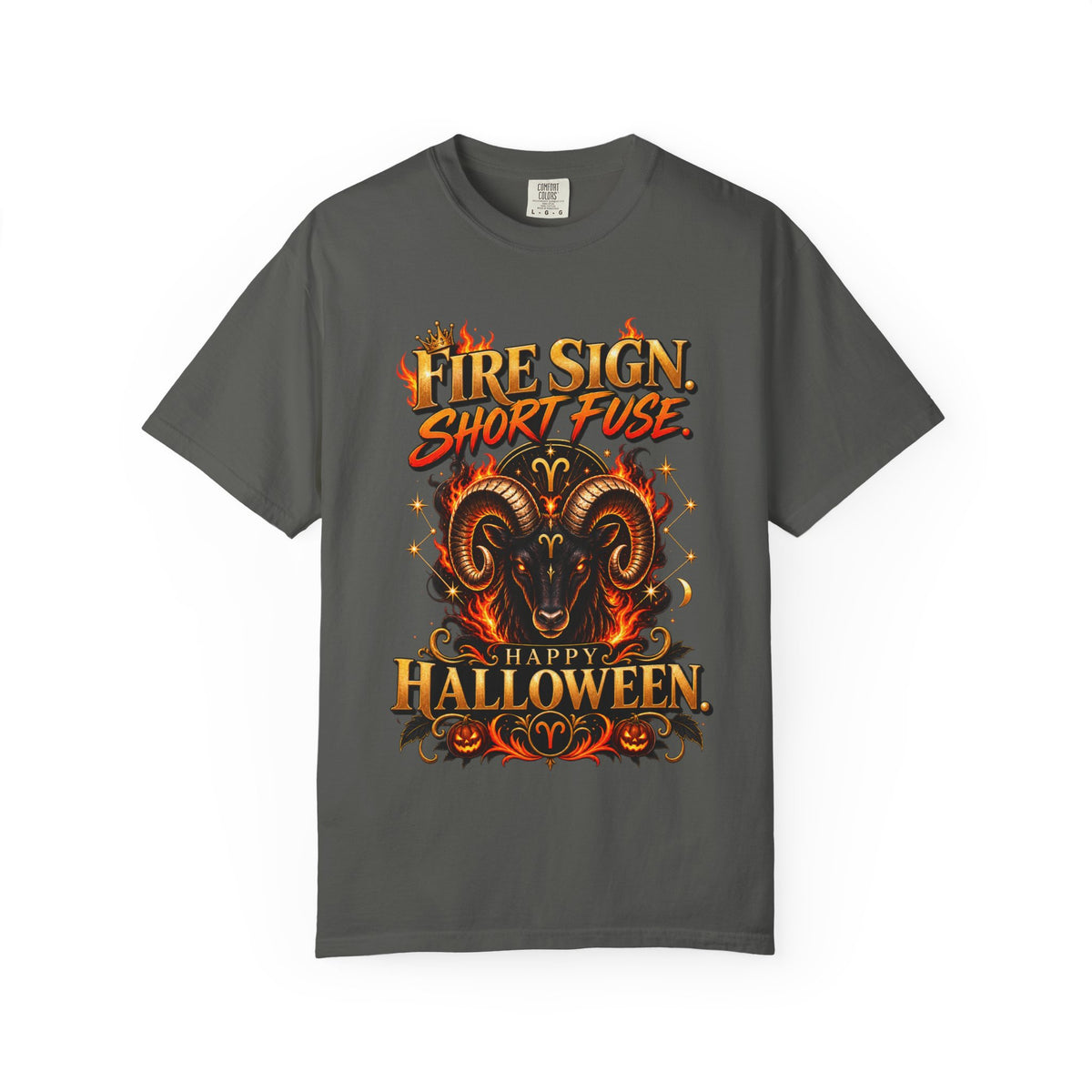 Fire Sign Short Fuse Halloween Shirt, Funny Aries Zodiac Tee, Astrology Lover Gift