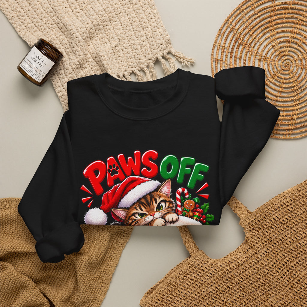 Paws Off My Stocking Christmas Sweatshirt
