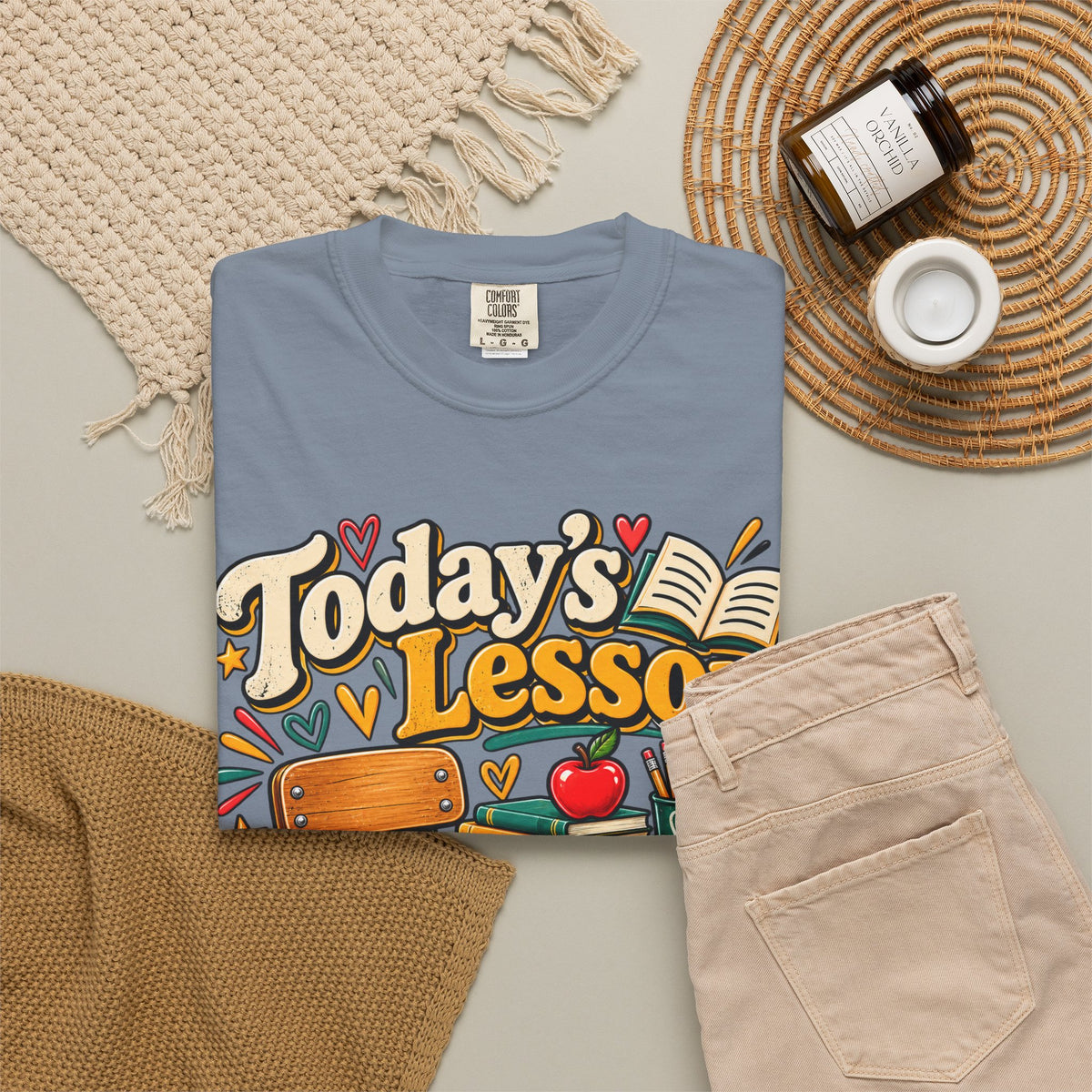 Today's Lesson Please Sit Down Teacher Shirt
