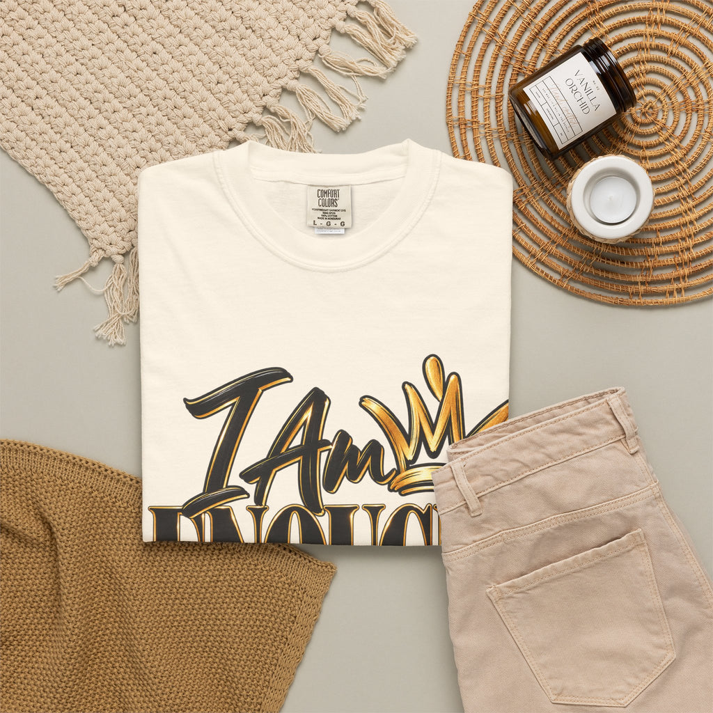 I AM Enough Period Shirt, Self Worth Affirmation Tee, Confidence and Self Love Graphic Tee