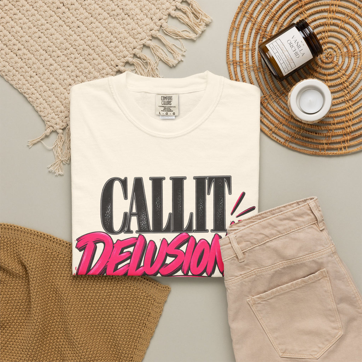 Call It Delusional I Call It Faith Shirt, Bold Faith Graphic Tee