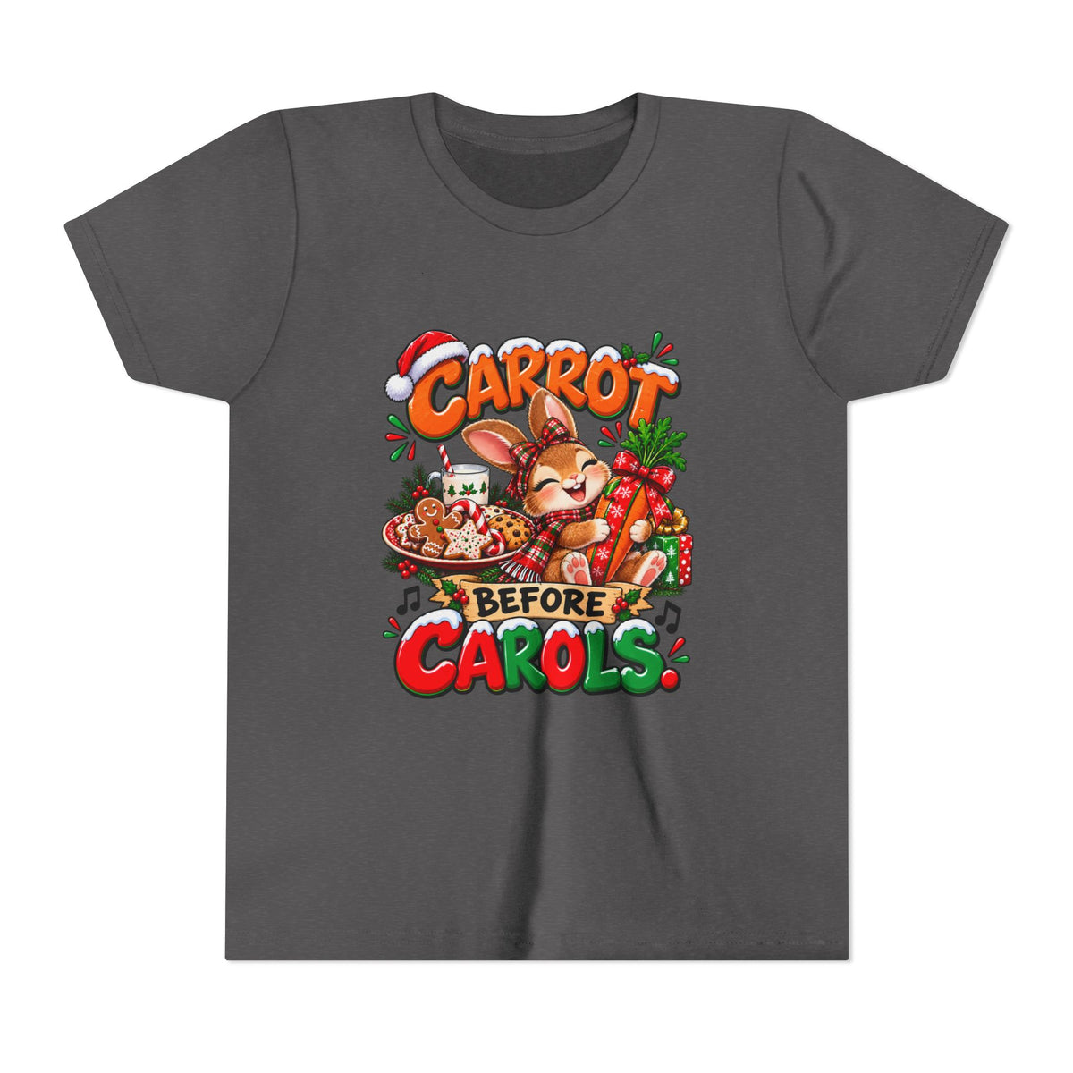 Carrot Before Carol's Kids Christmas Shirt