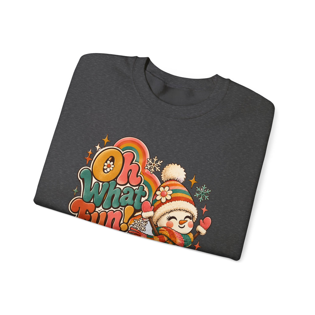 Oh What Fun Retro Christmas Sweatshirt