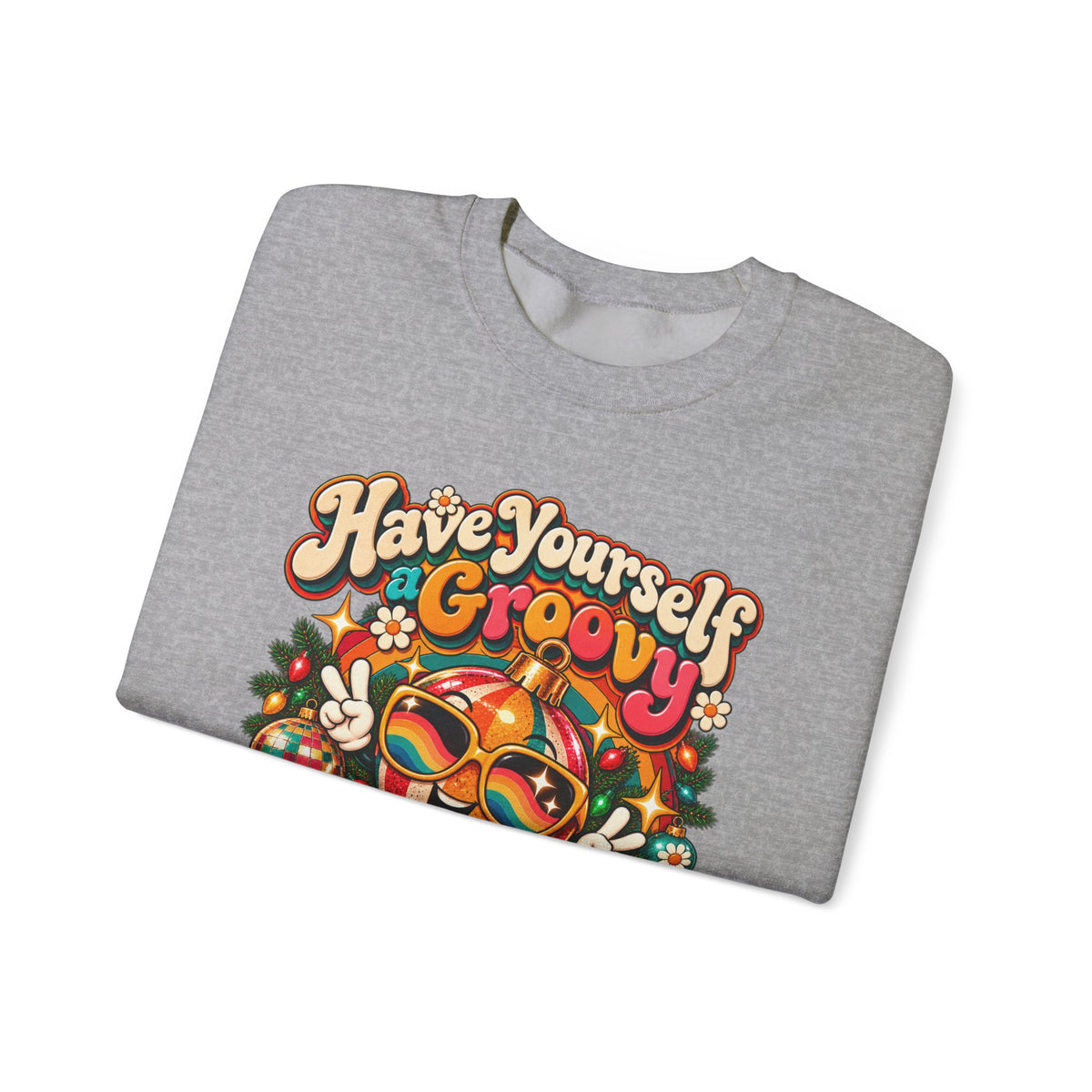 Have Yourself A Groovy Little Christmas Retro Holiday Tee