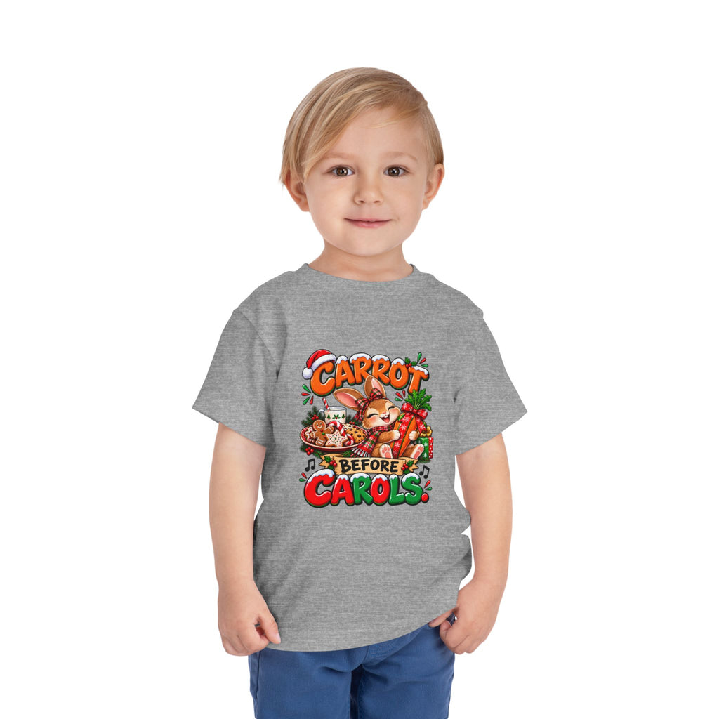 Carrot Before Carol's Toddler  Christmas Shirt