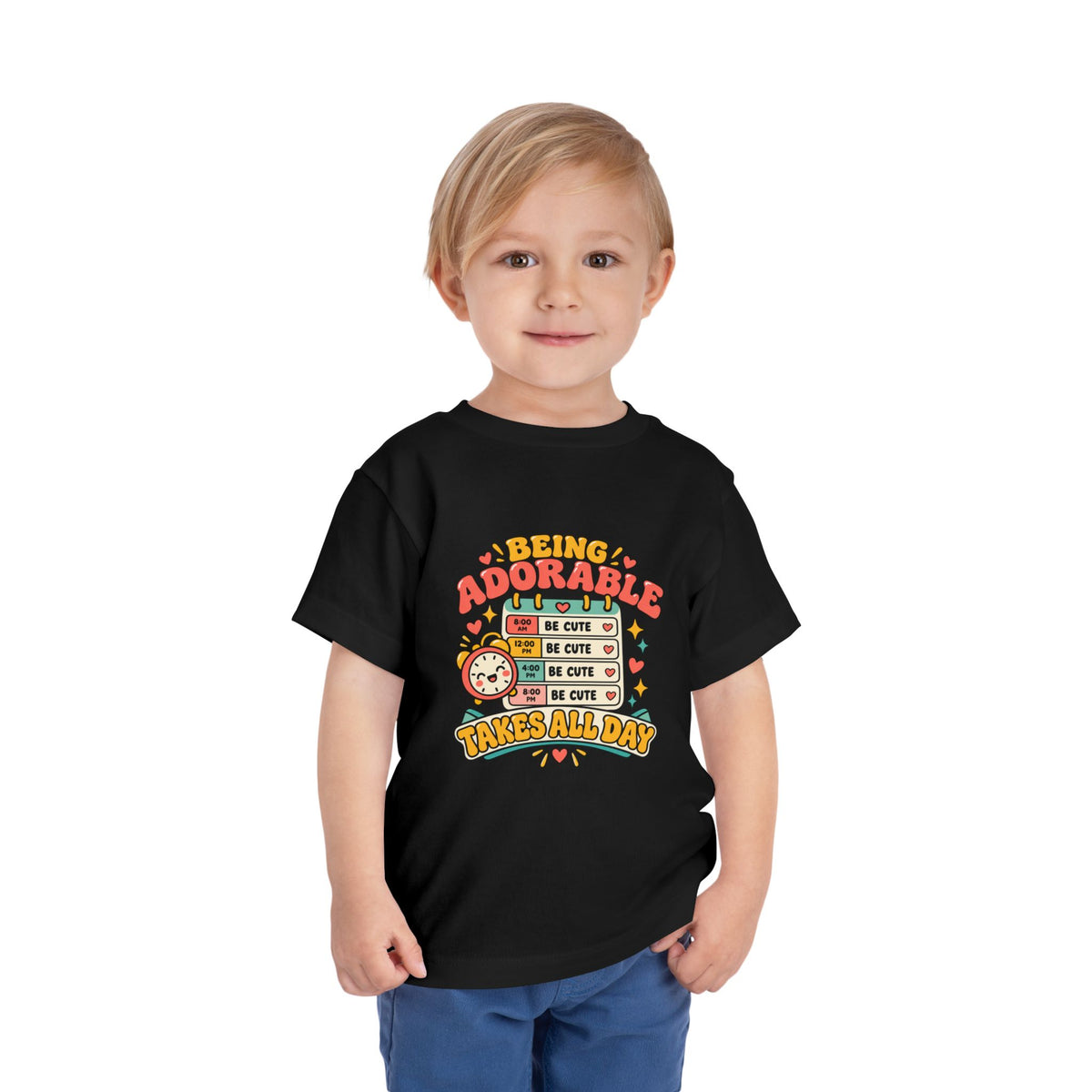 Being Adorable Takes All Day Shirt, Funny Toddler Tee, Cute Kids Graphic Tee, Daycare Outfit