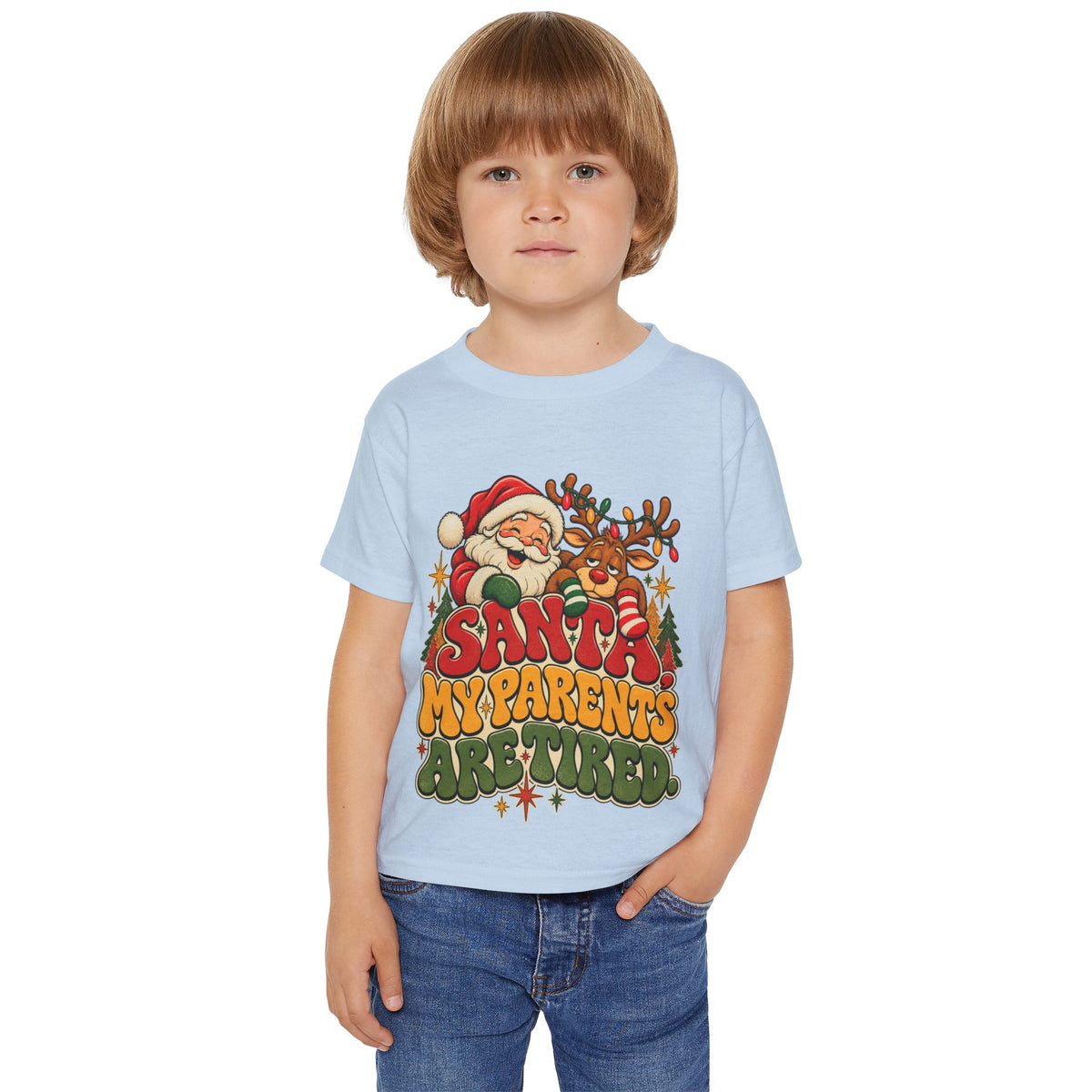 Santa, My Parents are Tired Christmas Toddler Shirt
