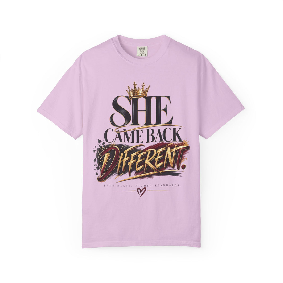 She Came Back Different Crown Graphic Statement Shirt