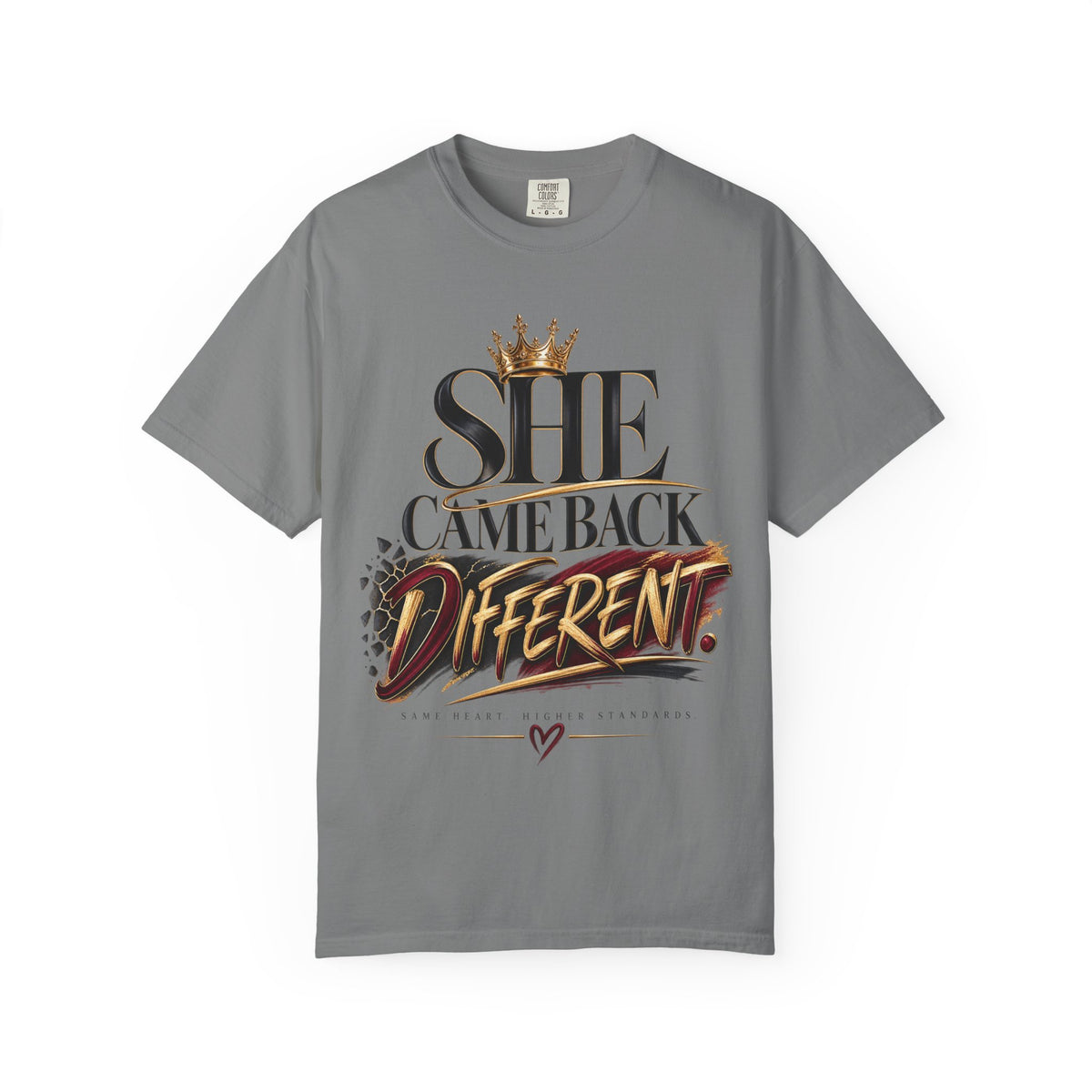 She Came Back Different Crown Graphic Statement Shirt