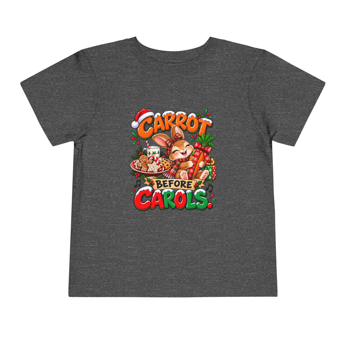 Carrot Before Carol's Toddler  Christmas Shirt
