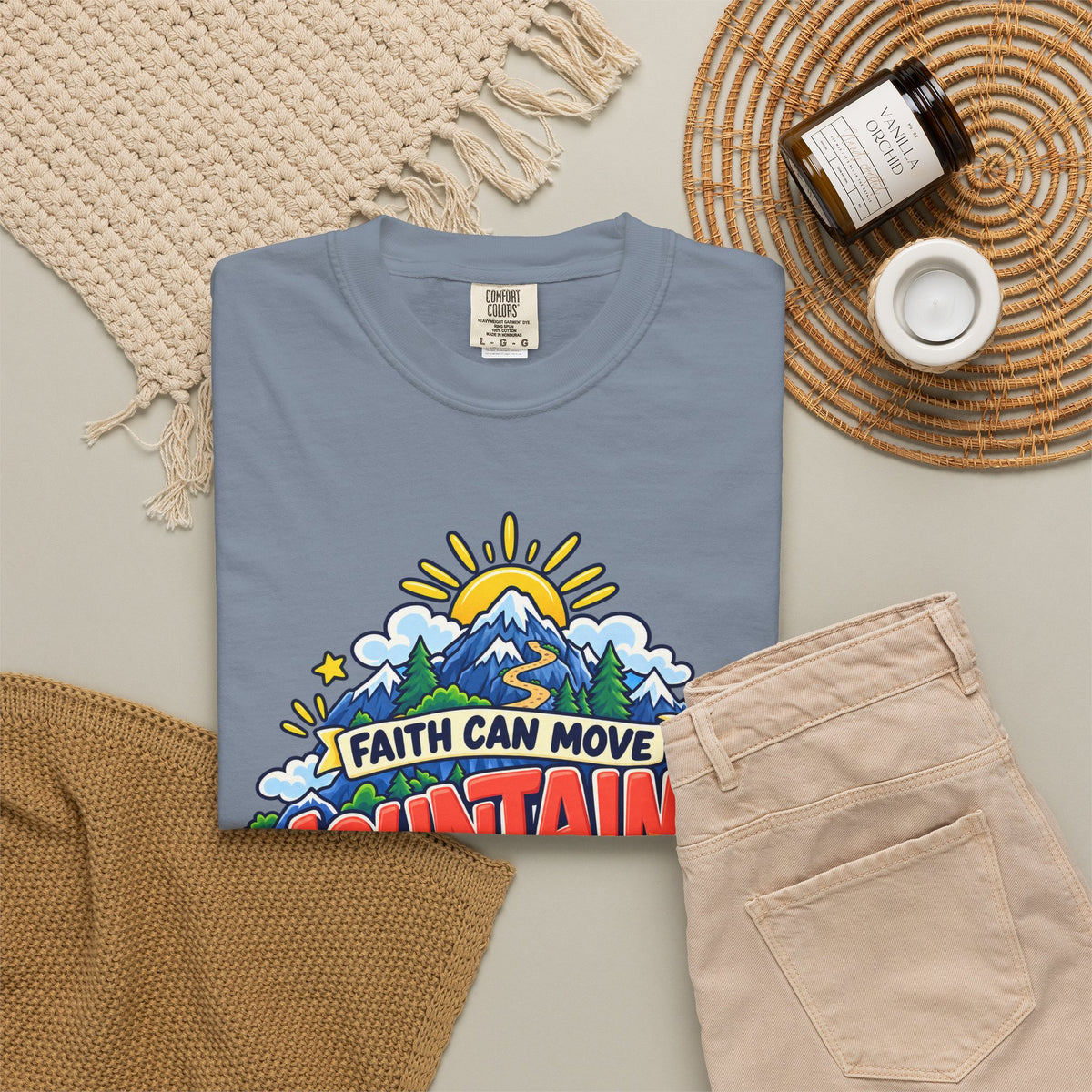 Faith Can Move Moutains Funny  Christian Shirt