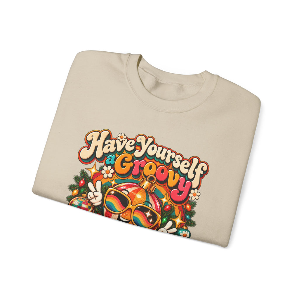 Have Yourself A Groovy Little Christmas Retro Holiday Tee