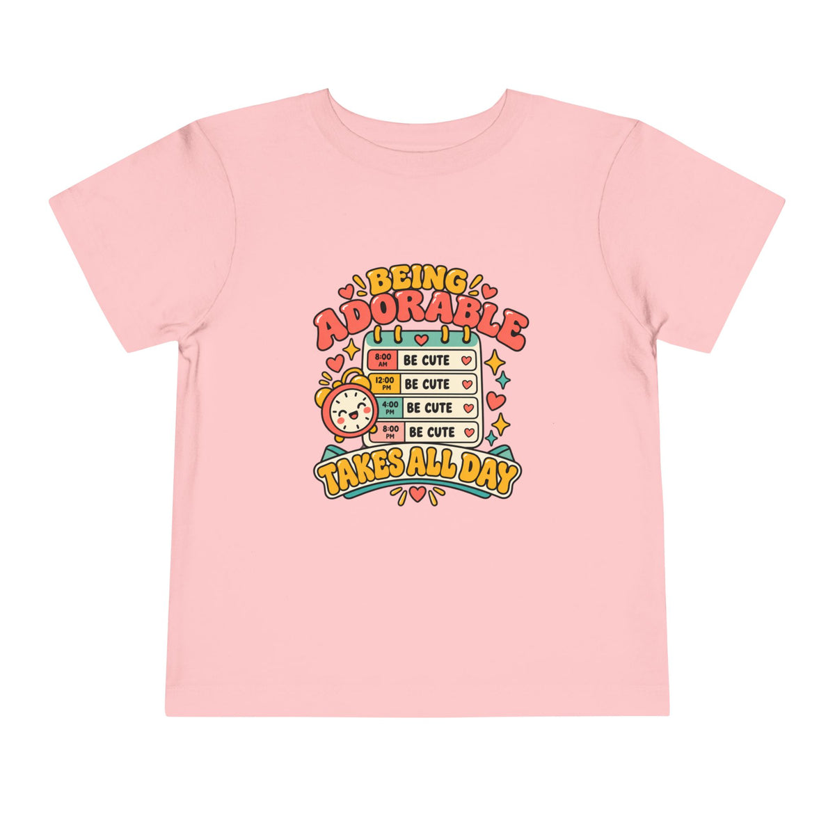 Being Adorable Takes All Day Shirt, Funny Toddler Tee, Cute Kids Graphic Tee, Daycare Outfit