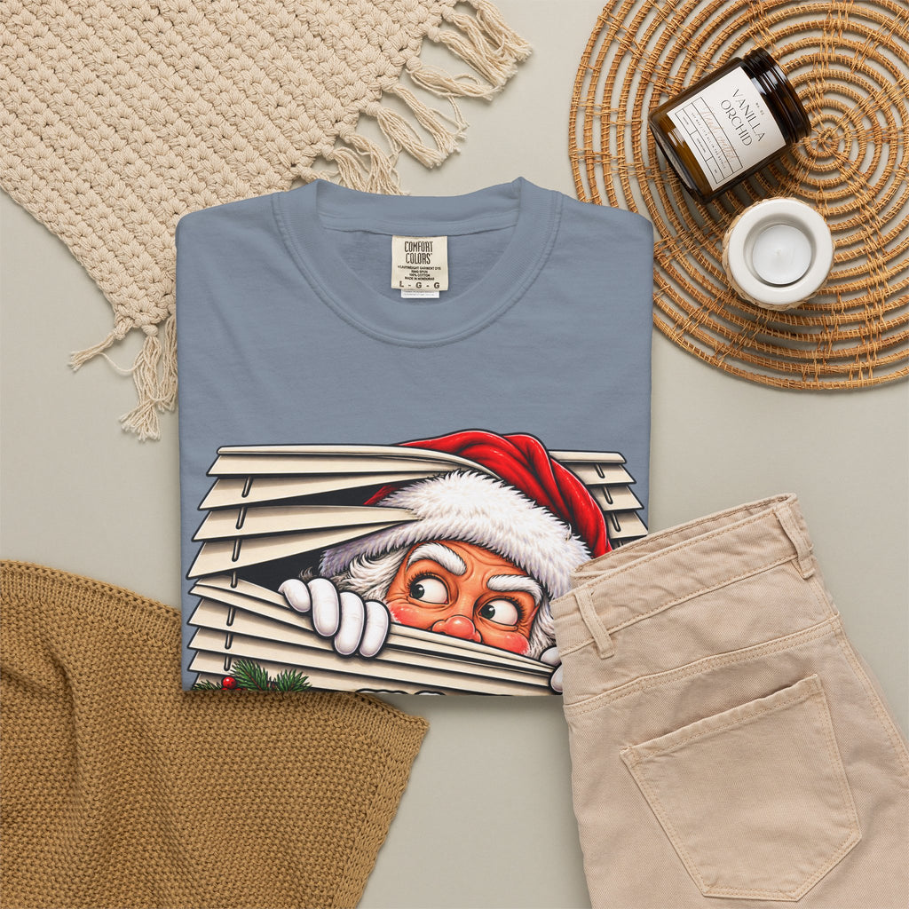 Santa Saw Everything Awkward Christmas Shirt