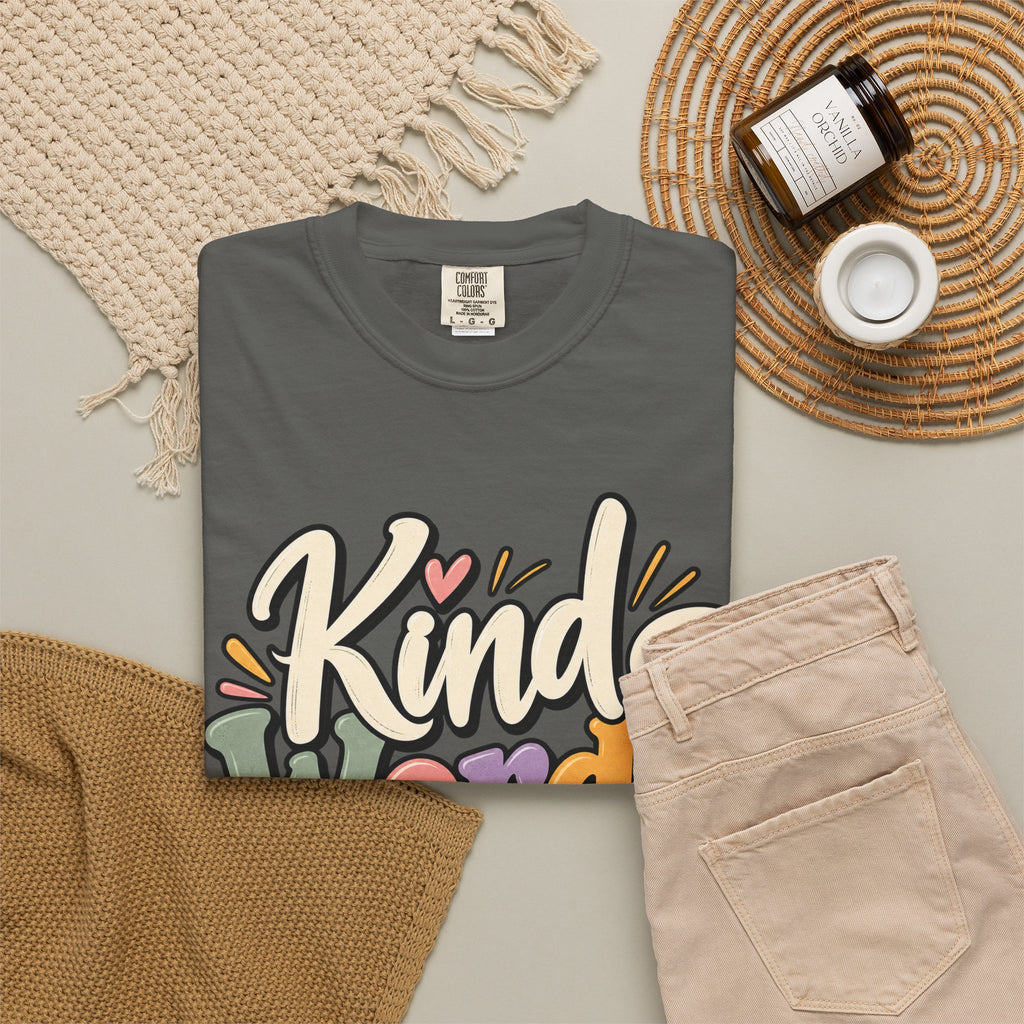 Kind Words Matter Positive Inspirational Graphic T-Shirt