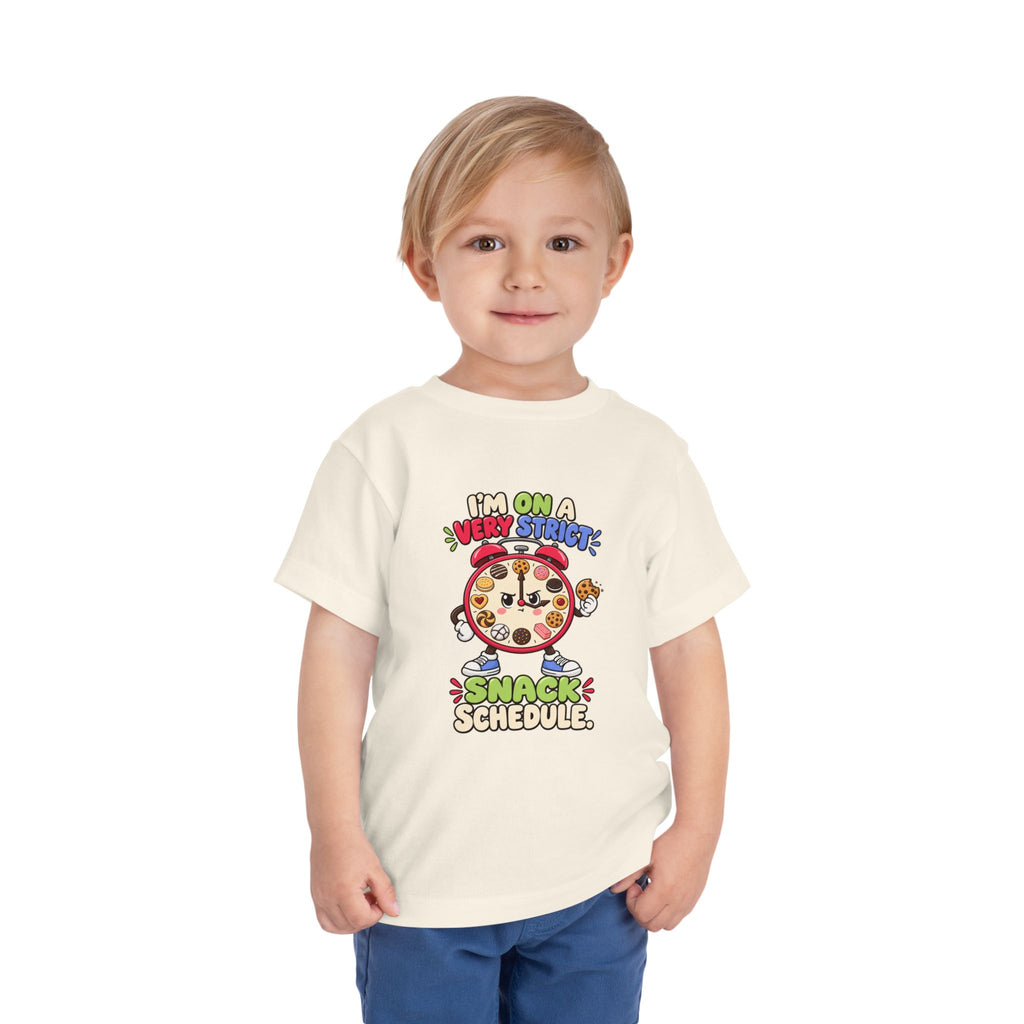 Im On A Very Strict Snack Schedule Kids Shirt, Funny Toddler Tee, Cookie Lover Gift