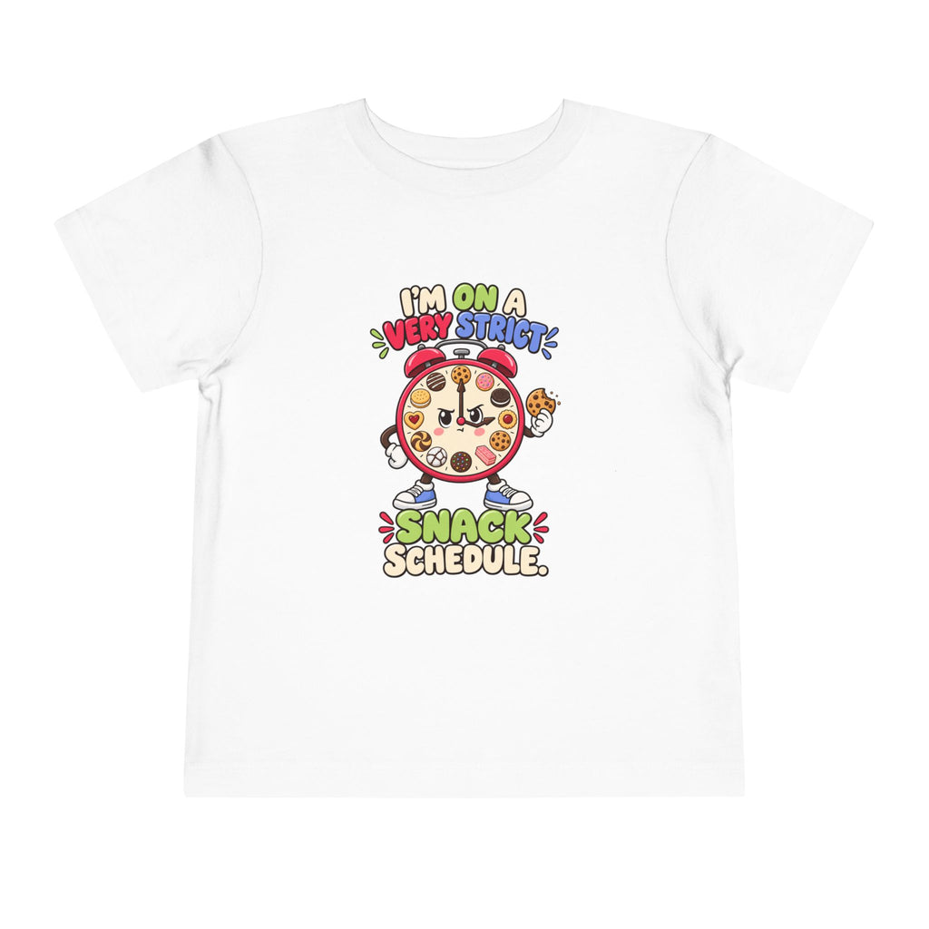 Im On A Very Strict Snack Schedule Kids Shirt, Funny Toddler Tee, Cookie Lover Gift