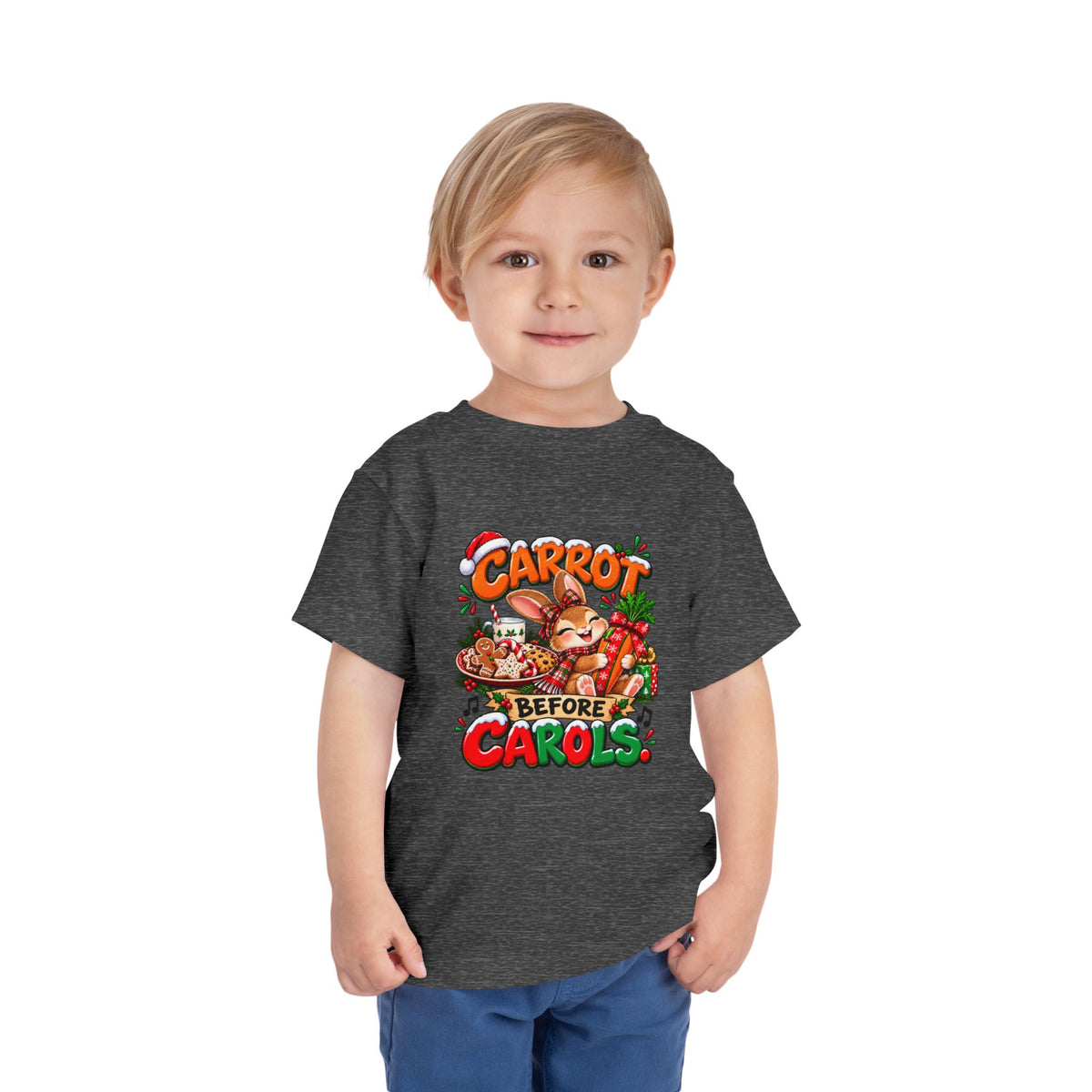 Carrot Before Carol's Toddler  Christmas Shirt