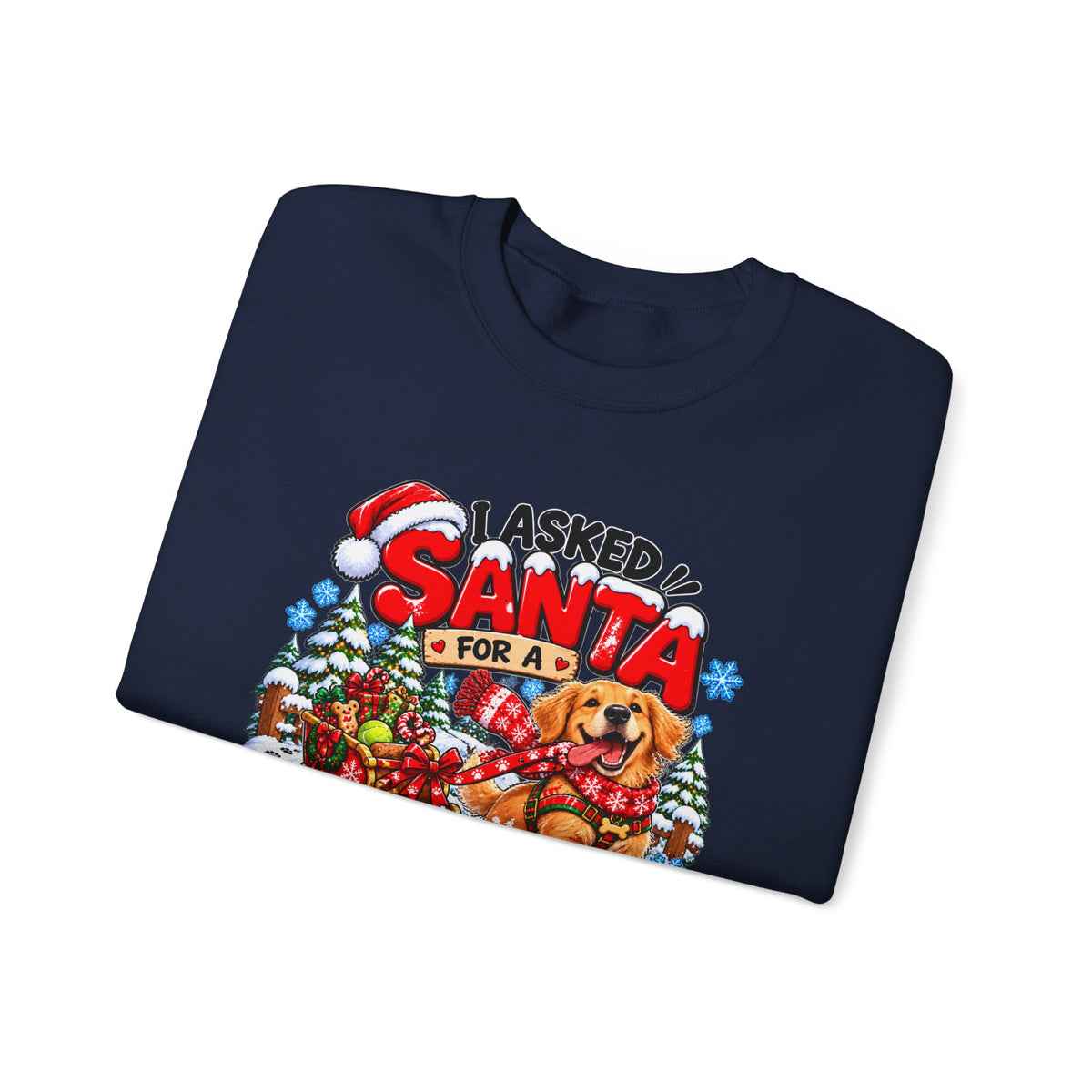 I Asked for A Longer Walk Christmas Crewneck Sweatshirt