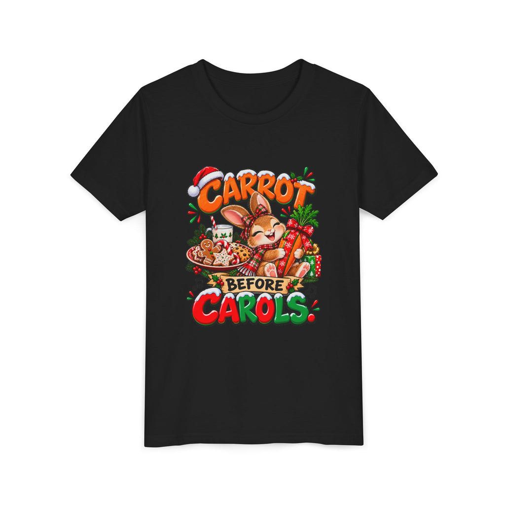 Carrot Before Carol's Kids Christmas Shirt