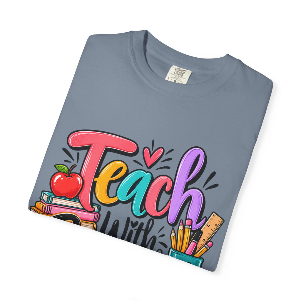 Teach With Purpose Colorful Teacher Shirt