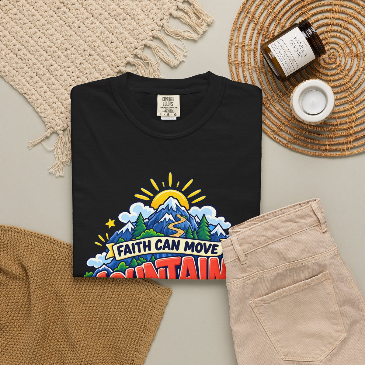 Faith Can Move Moutains Funny  Christian Shirt