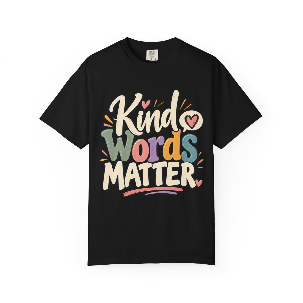 Kind Words Matter Positive Inspirational Graphic T-Shirt