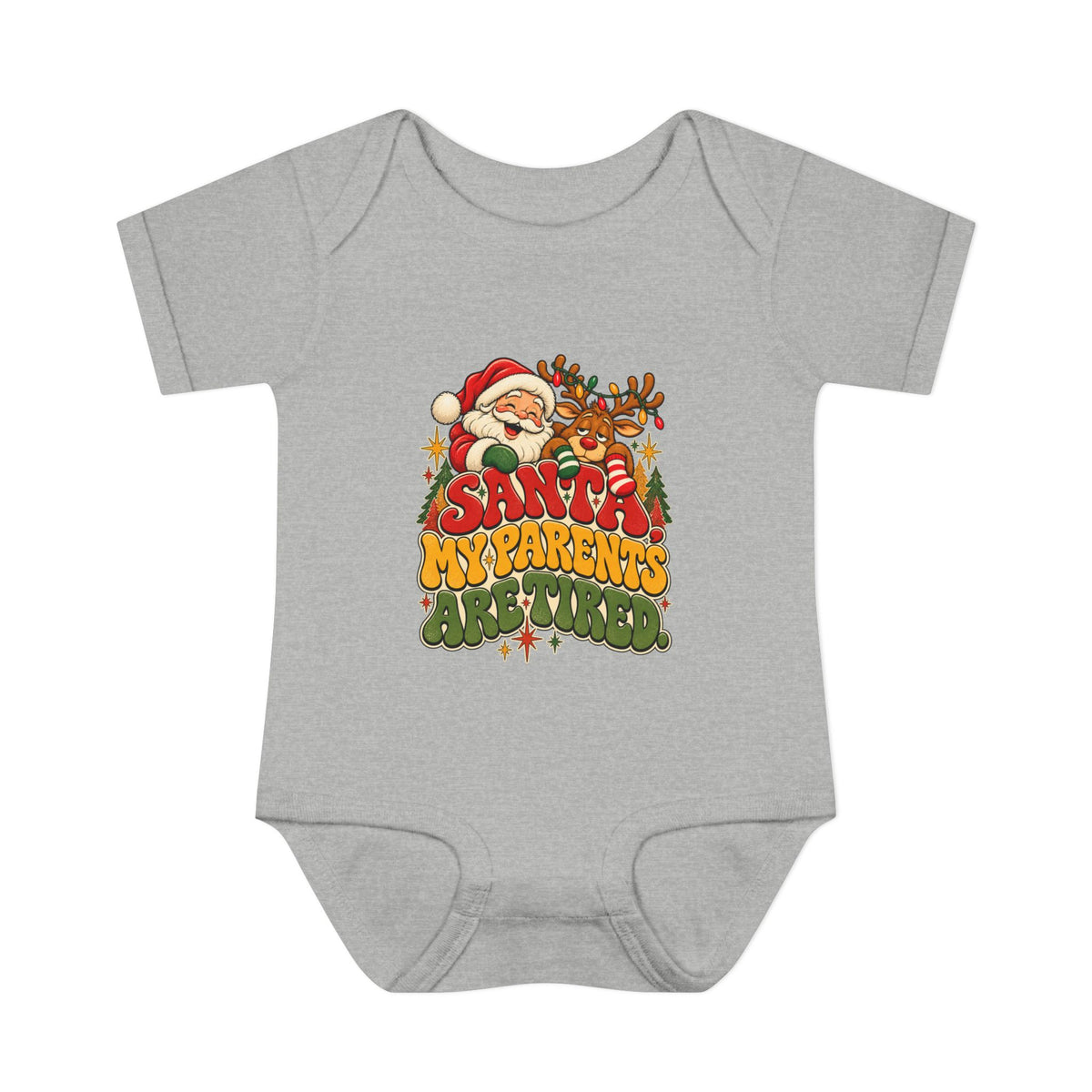 Santa, My Parents are Tired Christmas Bodysuit