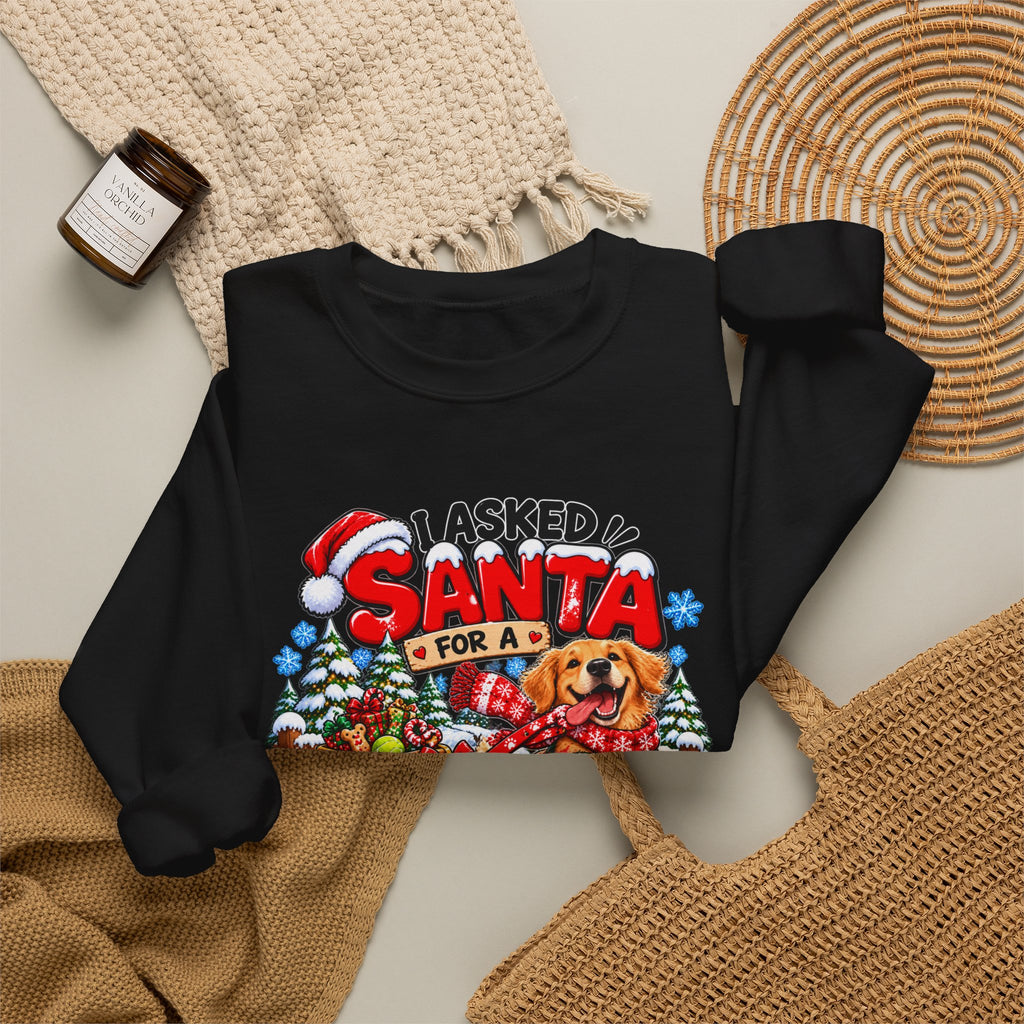 I Asked for A Longer Walk Christmas Crewneck Sweatshirt