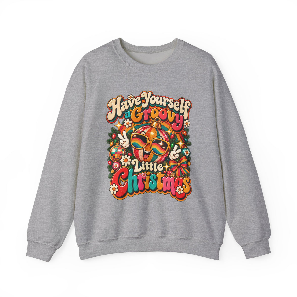 Have Yourself A Groovy Little Christmas Retro Holiday Tee