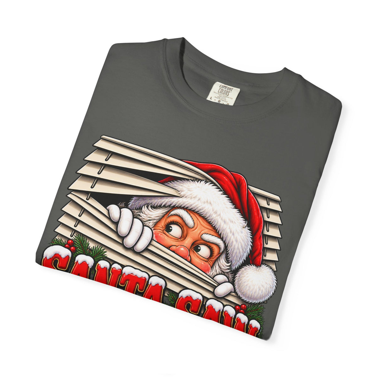 Santa Saw Everything Awkward Christmas Shirt