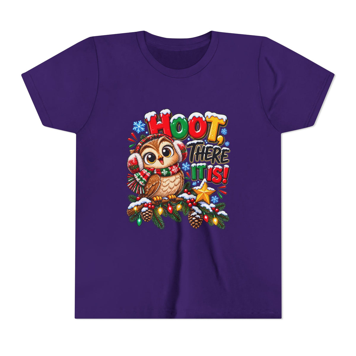Hoot There It Is Kids Christmas Shirt