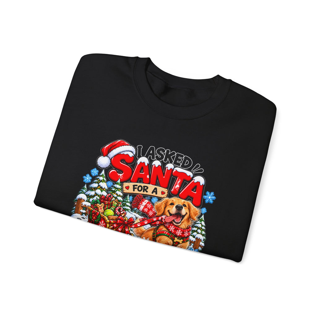 I Asked for A Longer Walk Christmas Crewneck Sweatshirt