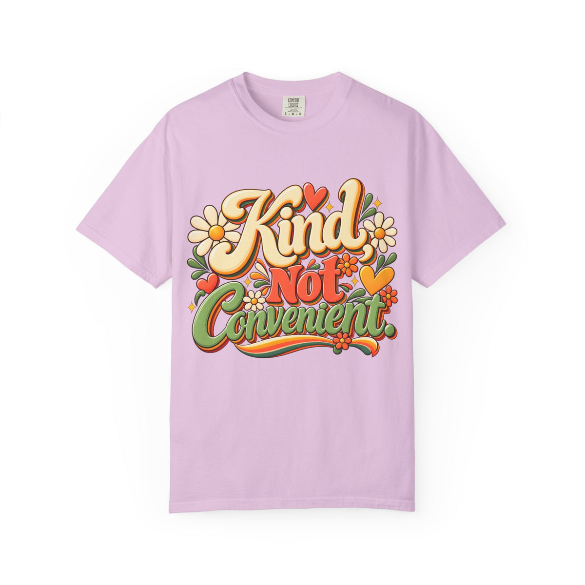 Kind Not Convenient Retro Inspirational Graphic Tee