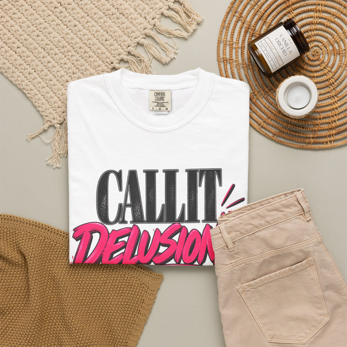 Call It Delusional I Call It Faith Shirt, Bold Faith Graphic Tee
