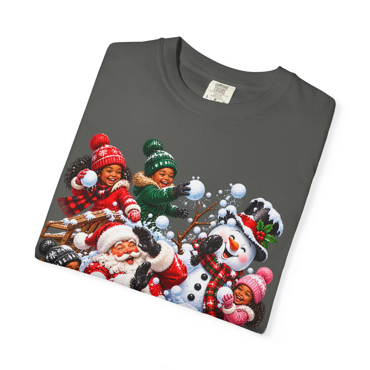 Santa Snowball Fight Christmas Shirt