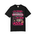 Your Perspective Sarcastic Shirt, I Can't Get My Head Far Up My Ass Tee, Funny Rude Women's Tee